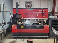 80 Ton, Amada #FBD-8025, CNC hydraulic press brake, 8' overall, 86.6" between housing, 5.91" stroke, 15.75"