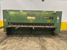 3/8" x 14' Cincinnati #375HSx14, hydraulic shear, 48" power back gauge, 12' squaring arm, 25 HP, 1998