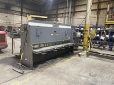 3/8" x 10' Standard Industrial #CS375-10, hydraulic shear, Siemens Control, 36" back gauge, 2008