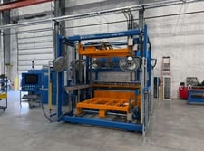 Modern Machinery #5x6-SS, thermoformer, 5' x 6' max mold, quartz ovens (42) zones top & bottom, Allen Bradley