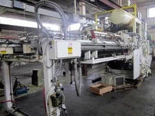 Lyle #150FH, thermoformer, 50" x 50" max mold, 125 Ton form station, 200" ovens, Lyle TPC-9400 Control, 1996