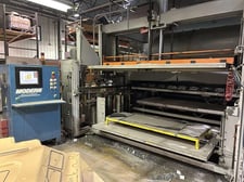 Brown #M1801, thermoformer, 58" x 92" max forming area, hydraulic platen drives, touch screen control, 2000