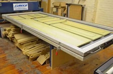 Greco #VP-410-S, double ended membrane vacuum press, 48" x 120" max part size, infrared oven, PLC touch screen