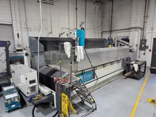 Flow #Mach-500-3020, CNC waterjet cutting system, 6.6' x 10.1' table, 50 HP pump, 94,000 PSI, Flowmaster PC