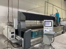 Flow #Mach-500-4020, CNC waterjet cutting system, 6.6' x 13.1' table, 50 HP pump, 94,000 PSI, Flow PC Based