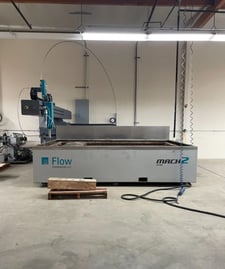 Flow #Mach-2-2031b, CNC waterjet cutting system, 6.6' x 10' table, 50 HP pump, 60,000 PSI, Flowmaster PC CNC