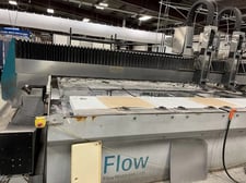 Flow #Mach-4-3030, CNC waterjet cutting system, 10' x 10' table, 100 HP pump, 90,000 PSI, Windows explosion