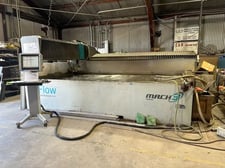 Flow #Mach-3-4020b-DWJ, CNC dynamic waterjet cutting system, 6.6' x 13.1' table, 50 HP pump, 60,000 PSI, Flow