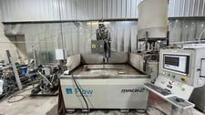 Flow #Mach-2-1313b, CNC waterjet cutting system, 4' x 4' table, 30 HP pump, 60,000 PSI, 2014