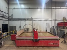 Omax #Maxiem-1530, CNC waterjet cutting system, 5.2' x 10' table, 40 HP pump, 50,000 PSI, Omax Control, 2010
