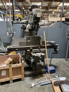 Bridgeport, Vertical Knee Mill, 11" x 58" table, variable-speed head, step pulley head
