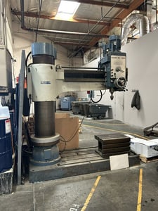 5' -13" Sharp #RD-1600, Radial Arm Drill, 49.6" spindle head travel, 7.5 HP, 1920 RPM