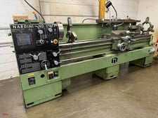 17" x 85" Nardini #ND1785E, Gap Bed Engine Lathe, 109" bed length, 2" bore, 12" 4-jaw chuck, 28-2000 RPM