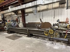 200 Ton, Caldwell & Co., Horizontal Wheel Press, 12' overall length, 2.25" chuck, 3PH electric motor