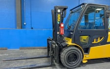 9600 lb. Yale #GLP100VXNKHE088, Propane Forklift, 6" x 71" Forks, 163" Lift height, 86" Mast height, 16,842