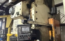 200 Ton, Sutherland #Mark-220, Gap Frame Press, 3.94" Stroke Length, 19.69" Die Height, 4.33" Slide Adj., 25