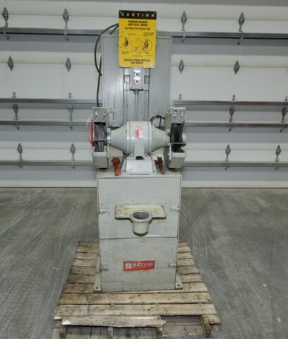 8" Setco #SPL, Double End Pedestal Grinder, 1 HP, 1800 RPM, 460 V., 3 Ph.