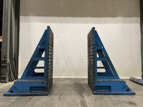 114" x 66" DieLink Synergis Angle Plates, Pair, 1-1/8" T-Slots on 6" Centers
