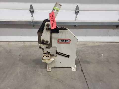 Baileigh #HP-160, Manual Sheet Metal Punch, 0.137" Mild Steel Capacity, 6.25" Throat