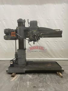 5' - 11" Carlton #1A, Radial Drill, 12" Spindle Travel, 2-1/2" Spindle diameter, #4 MT