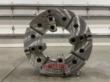 25" BTC 4-Jaw Manual Chuck, 12.5" Bore, A1-20 Mount, Reversible Top Jaws, 2-Piece, NEW