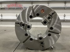 25" BTC 3-Jaw Manual Chuck, 12.5" Bore, A1-20 Mount, Reversible Top Jaws, 2-Piece, NEW