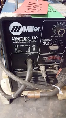 Miller #Millermatic-130, Welding Power Source, 90 Amps @ 20%, 115 V., 1 Ph. (2 available)