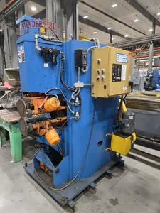 300 KVA, TJ Snow Seam Welder, 480 V. Primary, 19.5" Throat, 9-1/4" Wheel, Entron EN100 Control
