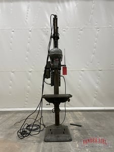 15" Rockwell Delta #124-2783, Drill Press, 12.5" x 17" Table, 1/2 HP, 1725 RPM, 4" Quill Travel