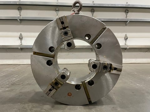 25" BTC 3-Jaw Manual Chuck, 12.5" Bore, A1-20 Mount, Reversible Top Jaws, 2-Piece, NEW (4 available)