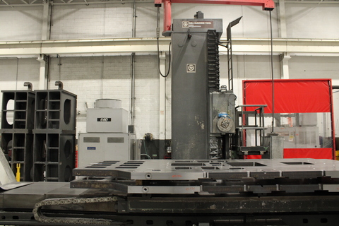 6" Giddings & Lewis, Table Type Horizontal Boring Mill, 72" x 144" Table, 136" x 36" x 96" Travels, 3,000