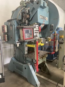 60 Ton, Minster #6, Obi Punch Press, 3" stroke, 2.75" adj., 11" throat, 13.1" Shut Height, 20-150 SPM, air