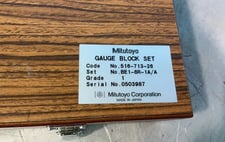 Mitutoyo #516-713-26, Gauge Block Set