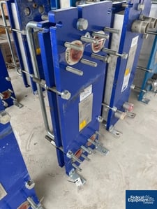 12 squaring ft., Alfa-Laval #M6-MFG, Plate Heat Exchanger, Stainless Steel, 150 psi, unused, 2007