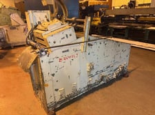 3000 lb. CWP, 12" width x .125" thick., coil cradle straightener, 48" outside dimension, 5 roll, motorized