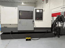 Hwacheon #Cutex-240, CNC lathe, 22.8" swing, 8" chuck, 2.5" bar, 5,000 RPM, sub spindle, live tooling, Fanuc