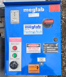 7 HP Meglab #MGE-00000099T-20-S, Solid State Starter, 600 Volts, 3 Phase, 60 Hz., 25 Amp, Nema 12 Enclosure