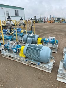 250 GPM @ 1200' TDH, Technosub Technojet #MHR50-80/7SS, Multistage High Pressure Pump, 200 HP, 3600 RPM, 575