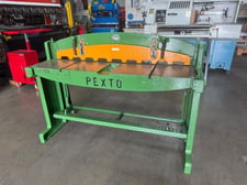 16 gauge x 48" Pexto #152-K, converted pneumatic, 52" blade