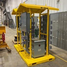 45 KVA, Portable Power Center, 600 Volts to 120/208 Volts 3 phase, Weather Rated Skid