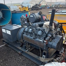 200 KW Mitsubishi #8DC9-T, diesel generator, 2400/4160 Volts, 3 phase, 60 Hz., 374 HP, 883 hours