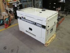 7 KW Multiquip #DA-7000SSA, Whisperwatt diesel generator, 110/220 Volts, 1 phase, 60 Hz., Kubota engine