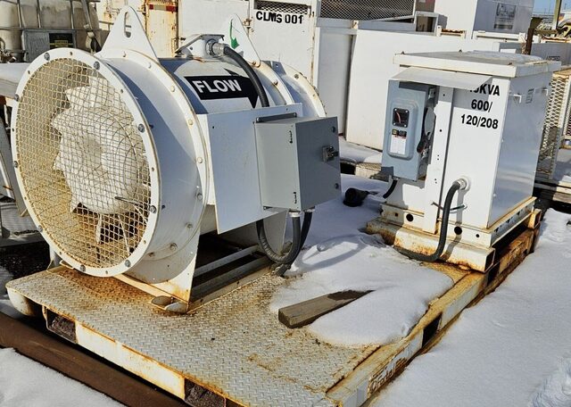 Joy #32-17-1750, Ventilation Fan Skid, 32" diameter, 20 HP, 25,000 CFM, w/ 45 KVA Transformer