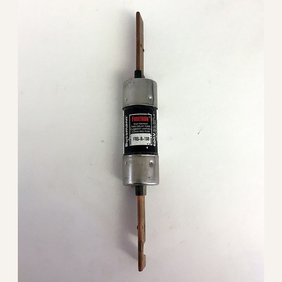 100 Amp 600 Volts Bussmann #FRS-R-100, Class RK-5 Fuse, Dual Element Time Delay (2 available)