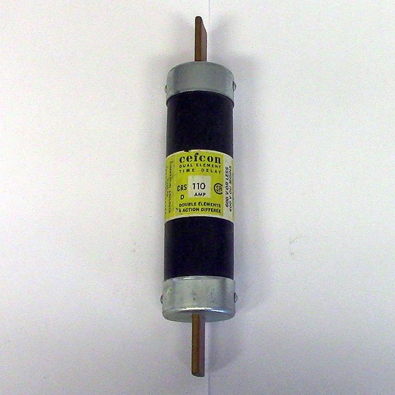 110 Amp 600 Volts Cefcon #CRS-D, Type D Fuse, Dual Element Time Delay (5 available)