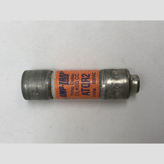 2 Amp 600 Volts Ferraz Shawmut #ATQR2, Class CC Fuse, Time Delay