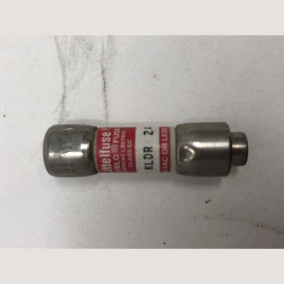 2 Amp 600 Volts Littelfuse #KLDR2, Class CC Fuse, Time Delay