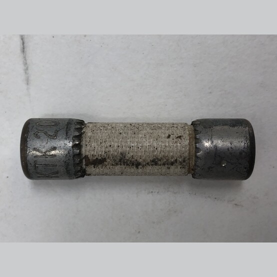 20 Amp 600 Volts Bussmann #KTK, Midget Fuse, Fast Acting