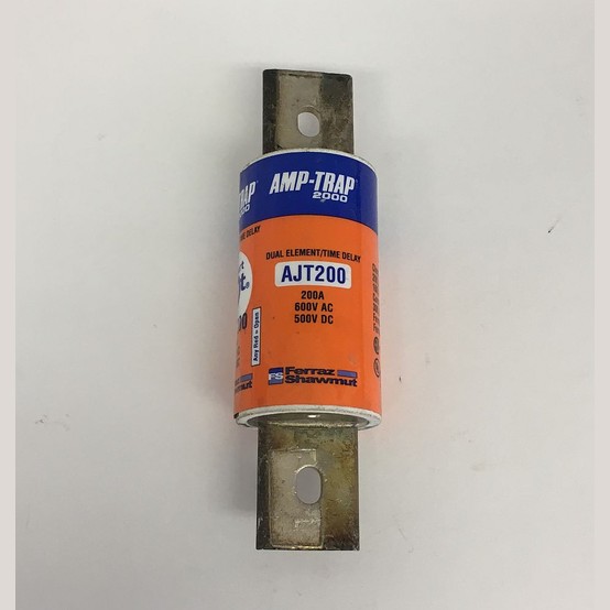 200 Amp 600 Volts Ferraz Shawmut #AJT200, Class J Fuse, Dual Element Time Delay (4 available)