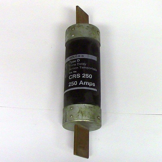 250 Amp 600 Volts Goulds #D-CRS-250, Type D Fuse, Time Delay (2 available)